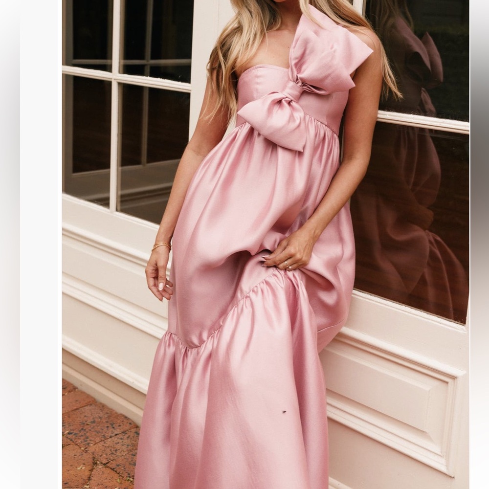 Petal & Pup Pink One Shoulder Dress